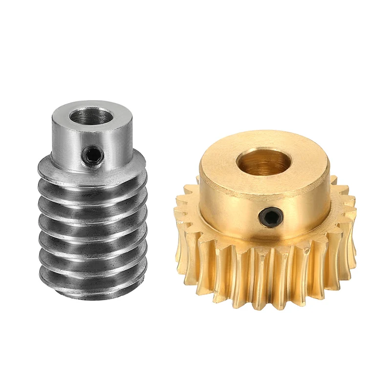 Worm Gear Set 1 Module 25:1 Reduction Rate(Gear-8mm Bore, Rod 5mm Bore)