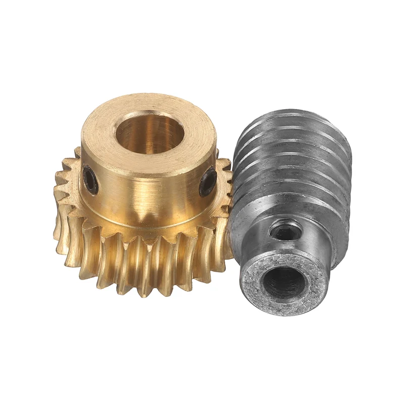 Worm Gear Set 1 Module 25:1 Reduction Rate(Gear-10mm Bore, Rod 6mm Bore)