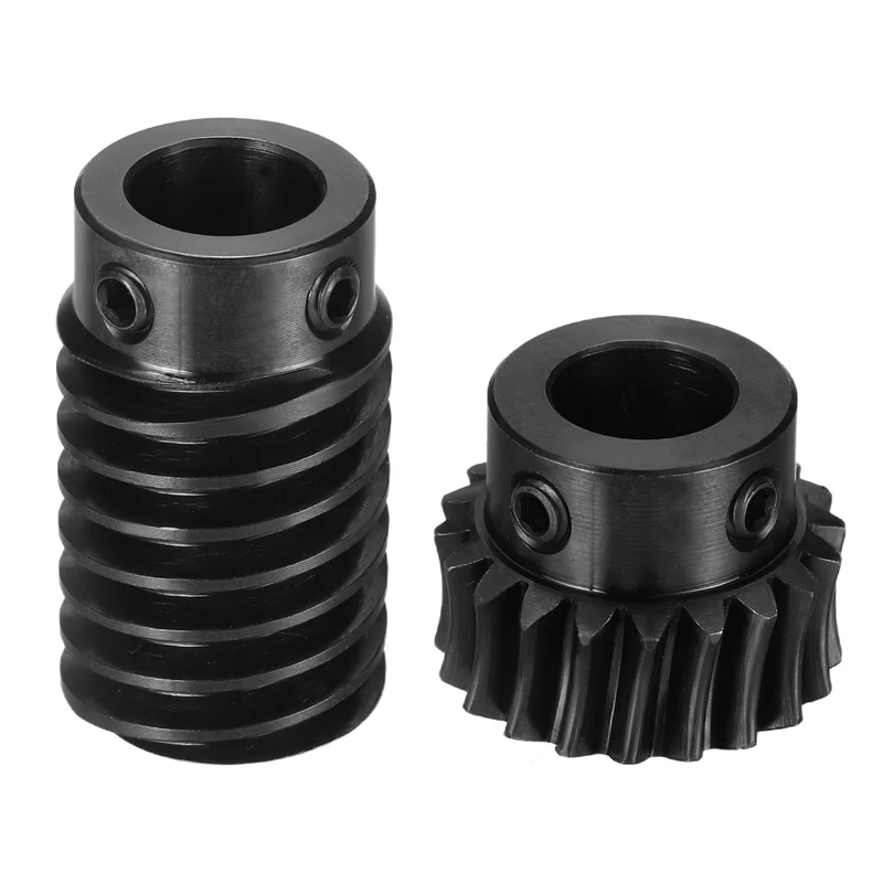 Worm Gear Set 1 Module 1:10 Reduction Rate(Gear-10mm Bore, Rod 10mm Bore)