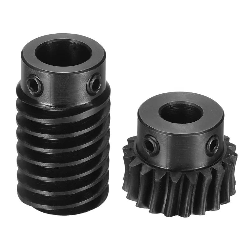 Worm Gear Set 1 Module 1:10 Reduction Rate(Gear-8mm Bore, Rod 10mm Bore)