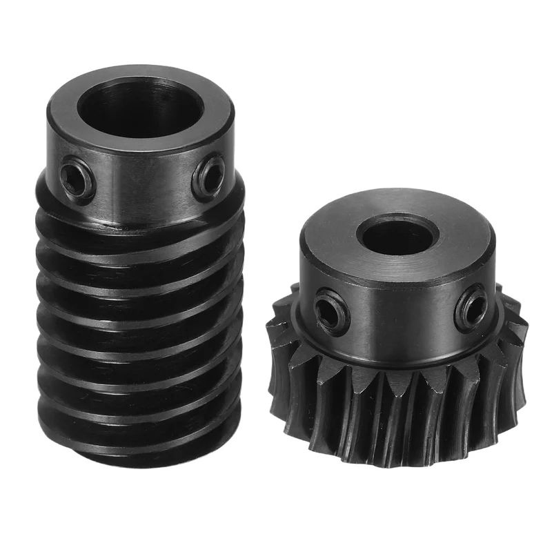 Worm Gear Set 1 Module 1:10 Reduction Rate(Gear-6mm Bore, Rod 10mm Bore)