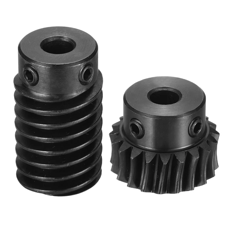 Worm Gear Set 1 Module 1:10 Reduction Rate(Gear-6mm Bore, Rod 6mm Bore)