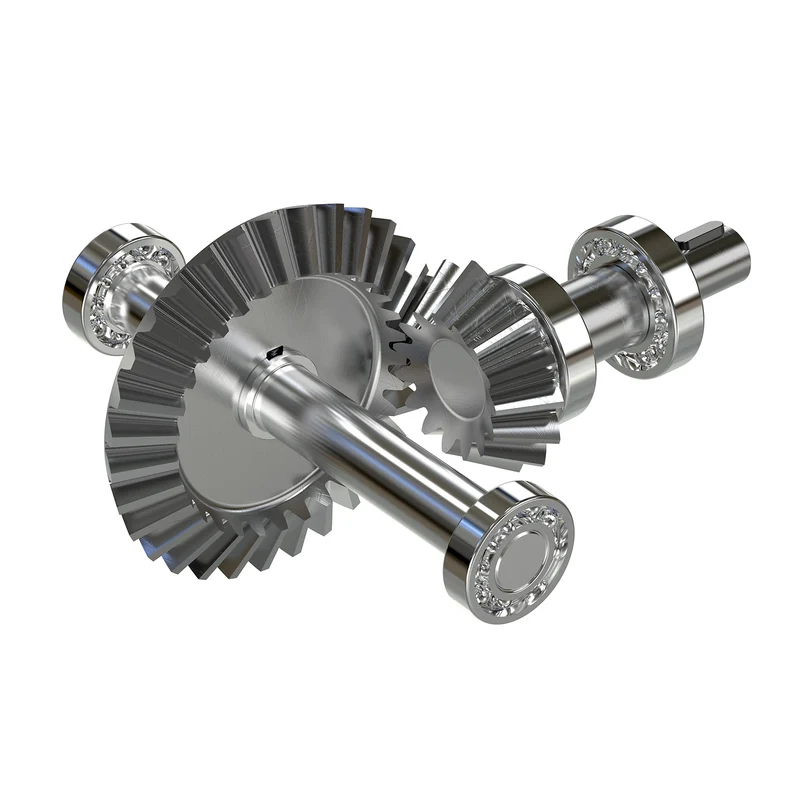2pcs Bevel Gear Tapered Bevel Pinion Gear 0.8 Module 45# Steel 15T 4mm Hole