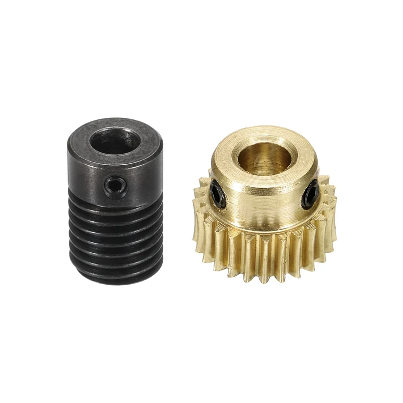 Worm Gear Set 0.5 Module 1:25 Reduction Rate(Gear-5mm Bore, Rod 6mm Bore)