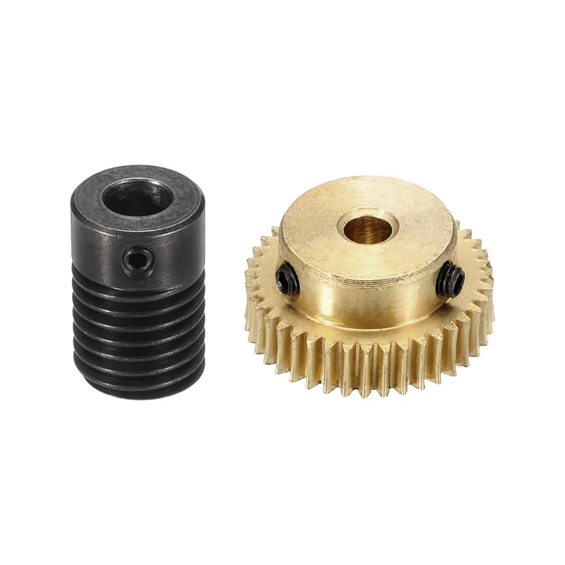 Worm Gear Set 0.5 Module 1:40 Reduction Rate(Gear-4mm Bore, Rod 6mm Bore)