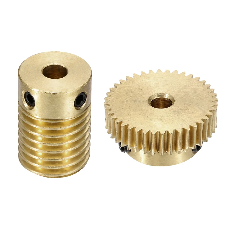 Worm Gear Set 0.5 Module 1:40 Reduction Rate(Gear-4mm Bore, Rod 4mm Bore)
