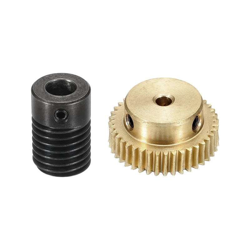Worm Gear Set 0.5 Module 1:40 Reduction Rate(Gear-3mm Bore, Rod 6mm Bore)