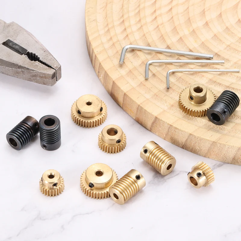 Worm Gear Set 0.5 Module 1:40 Reduction Rate(Gear-6mm Bore, Rod 4mm Bore)