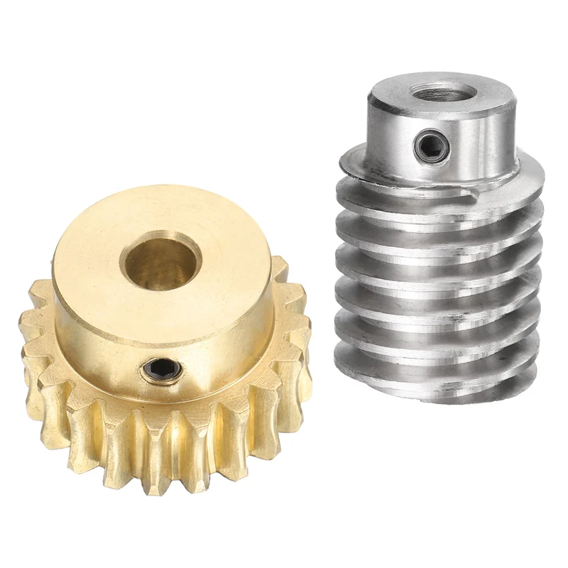 Worm Gear Set 1.5 Module 20:1 Reduction Rate(Gear-8mm Bore Rod 8mm Bore)