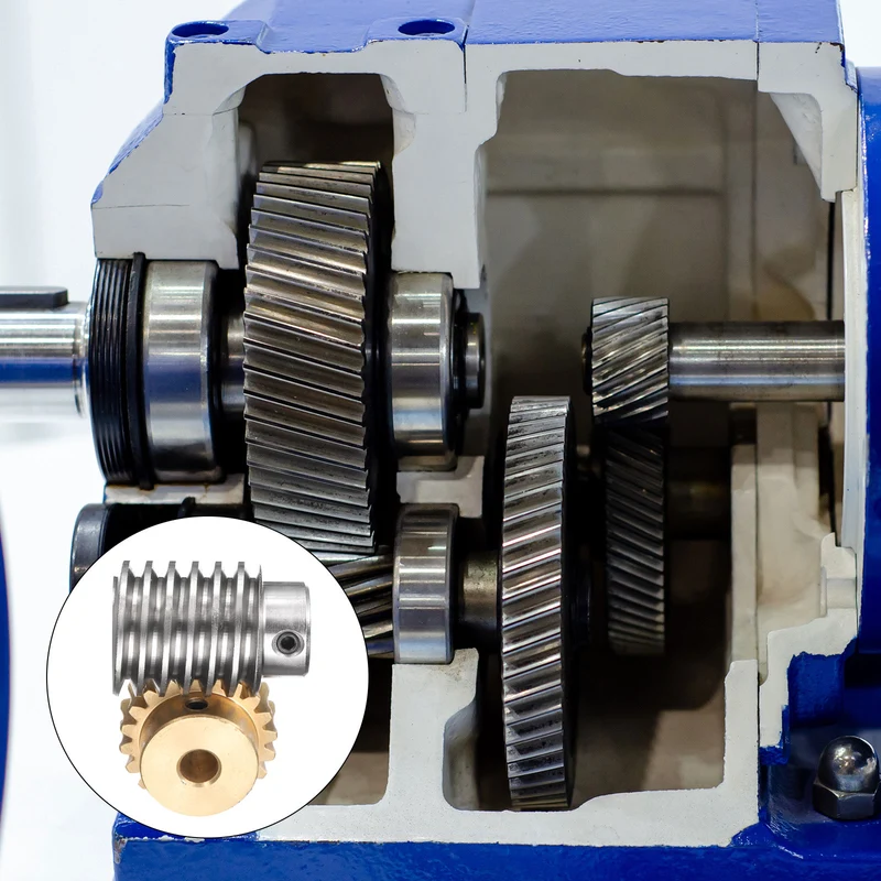 Worm Gear Set 1.5 Module 20:1 Reduction Rate(Gear-8mm Bore Rod 8mm Bore)