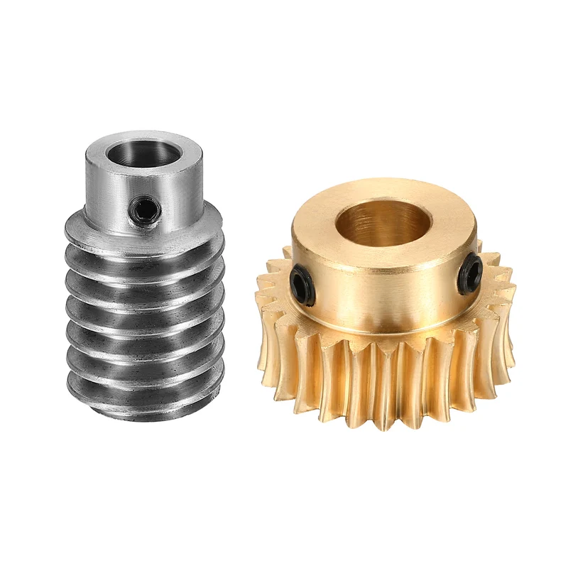 Worm Gear Set 1 Module 25:1 Reduction Rate(Gear-10mm Bore, Rod 8mm Bore)