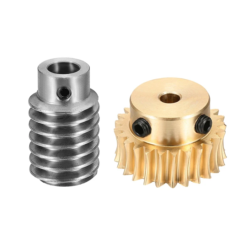 Worm Gear Set 1 Module 25:1 Reduction Rate(Gear-5mm Bore, Rod 8mm Bore)
