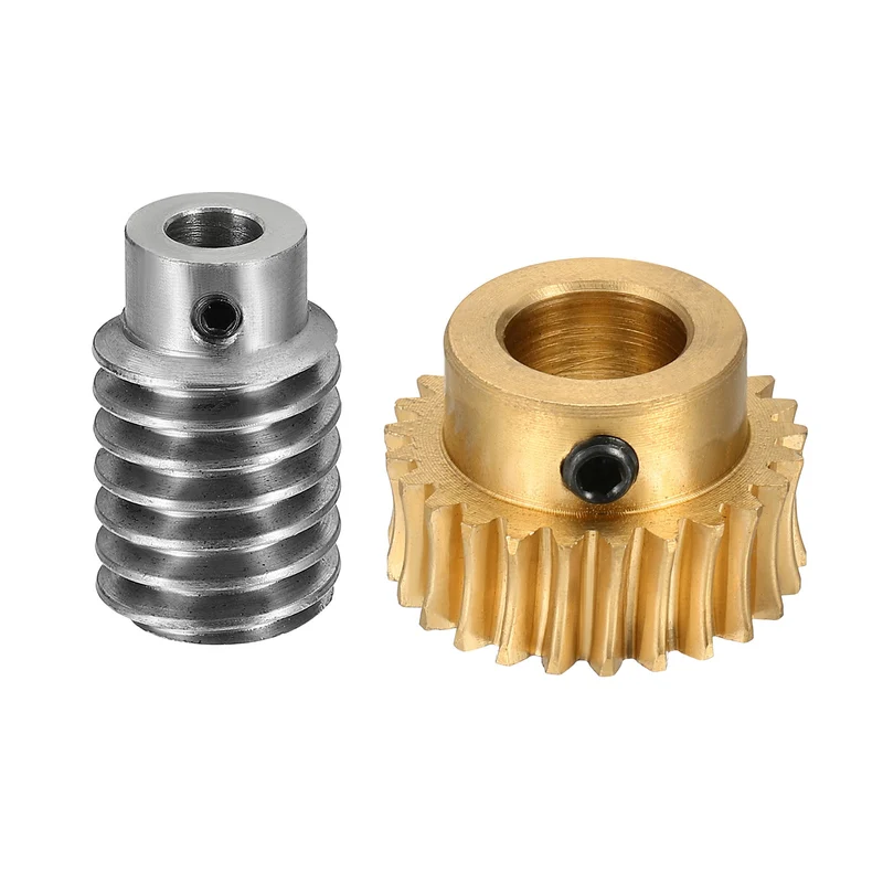 Worm Gear Set 1 Module 25:1 Reduction Rate(Gear-12mm Bore, Rod 5mm Bore)