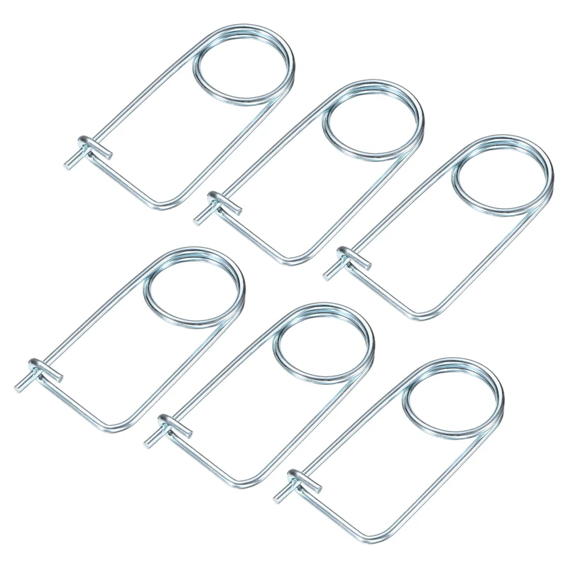 6-Pack Brooch Shape Cotter Safety Pin, 3x40mm Quick Lock Brooch Fastener