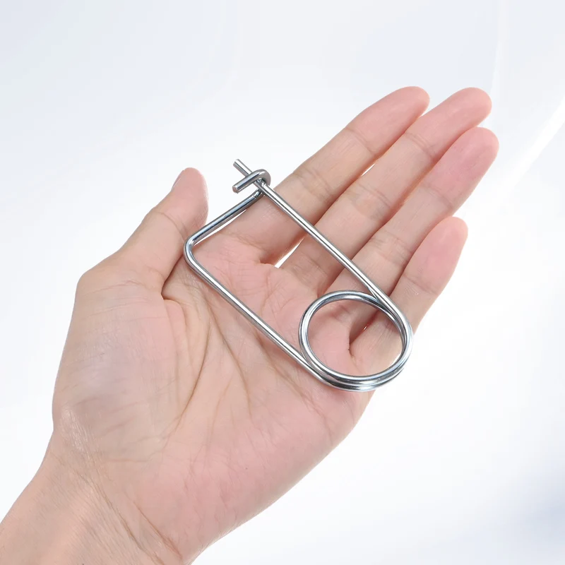 6-Pack Brooch Shape Cotter Safety Pin, 3x40mm Quick Lock Brooch Fastener