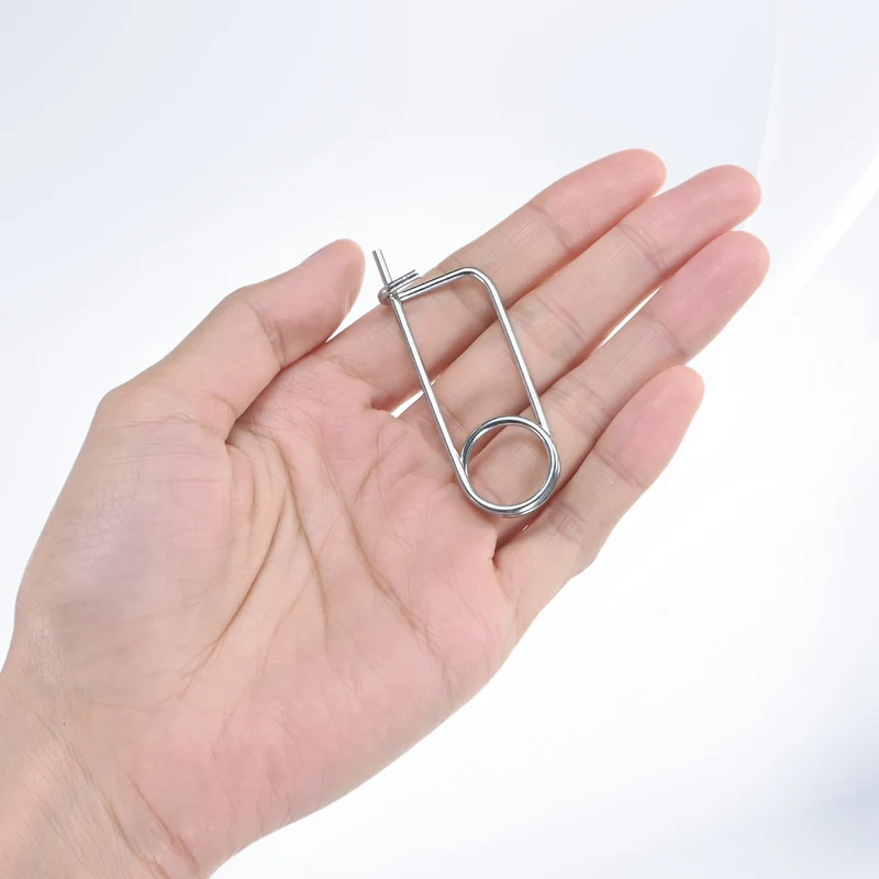 8-Pack Brooch Shape Cotter Safety Pin, 2x29mm Quick Lock Brooch Fastener