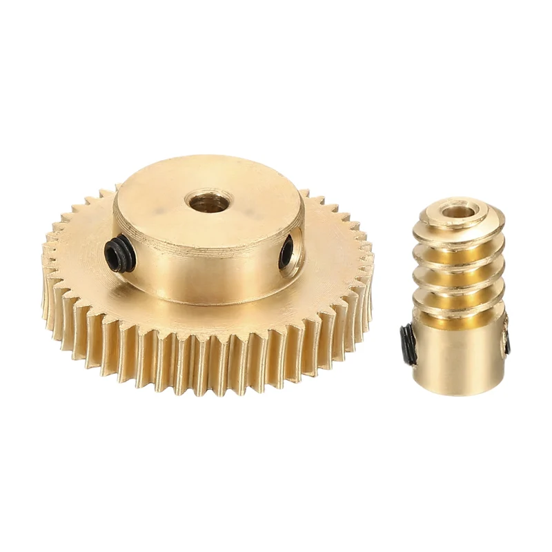 Worm Gear Set 0.5 Module 1:50 Reduction Rate(Gear-3mm Bore, Rod 2mm Bore)