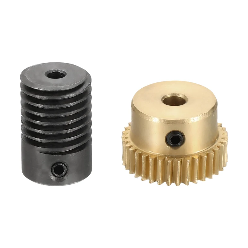 Worm Gear Set 0.5 Module 1:35 Reduction Rate(Gear-4mm Bore, Rod 3mm Bore)