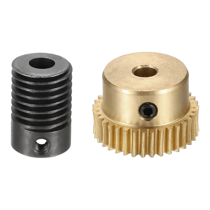 Worm Gear Set 0.5 Module 1:35 Reduction Rate(Gear-4mm Bore, Rod 5mm Bore)