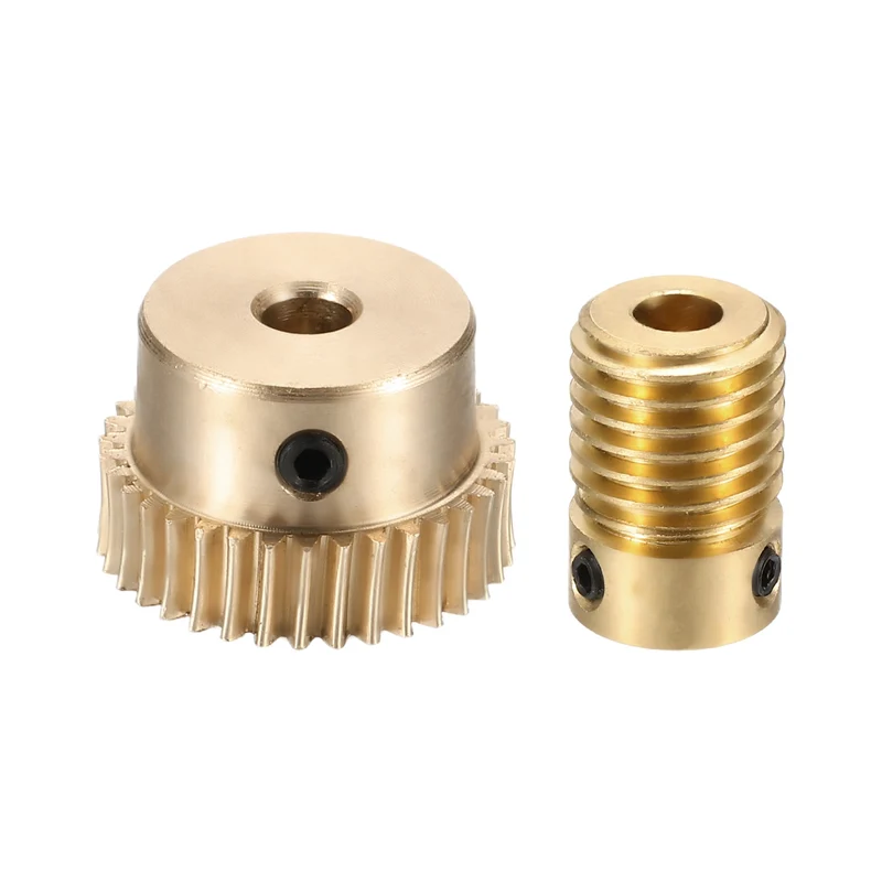 Worm Gear Set 0.5 Module 1:35 Reduction Rate(Gear-4mm Bore, Rod 5mm Bore)