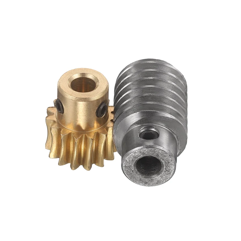 Worm Gear Set 1 Module 15:1 Reduction Rate(Gear-6mm Bore, Rod 6mm Bore)