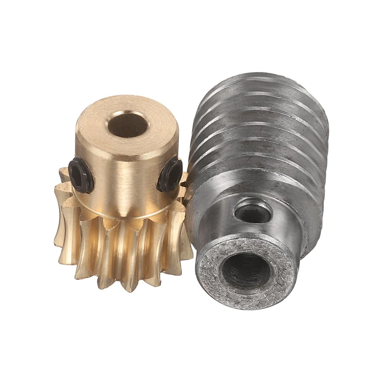 Worm Gear Set 1 Module 15:1 Reduction Rate(Gear-5mm Bore, Rod 6mm Bore)