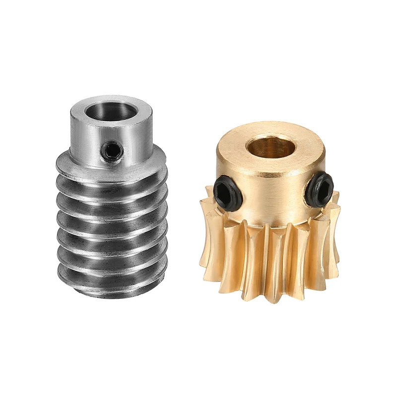 Worm Gear Set 1 Module 15:1 Reduction Rate(Gear-6mm Bore, Rod 8mm Bore)