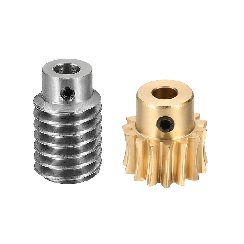 Worm Gear Set 1 Module 15:1 Reduction Rate(Gear-5mm Bore, Rod 5mm Bore)
