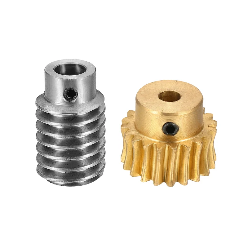 Worm Gear Set 1 Module 20:1 Reduction Rate(Gear-5mm Bore, Rod 8mm Bore)