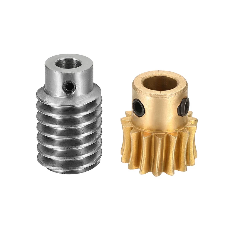 Worm Gear Set 1 Module 15:1 Reduction Rate(Gear-8mm Bore, Rod 5mm Bore)