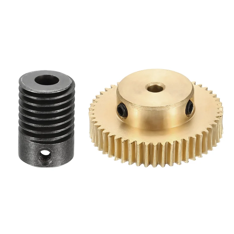 Worm Gear Set 0.5 Module 1:50 Reduction Rate(Gear-3mm Bore, Rod 5mm Bore)