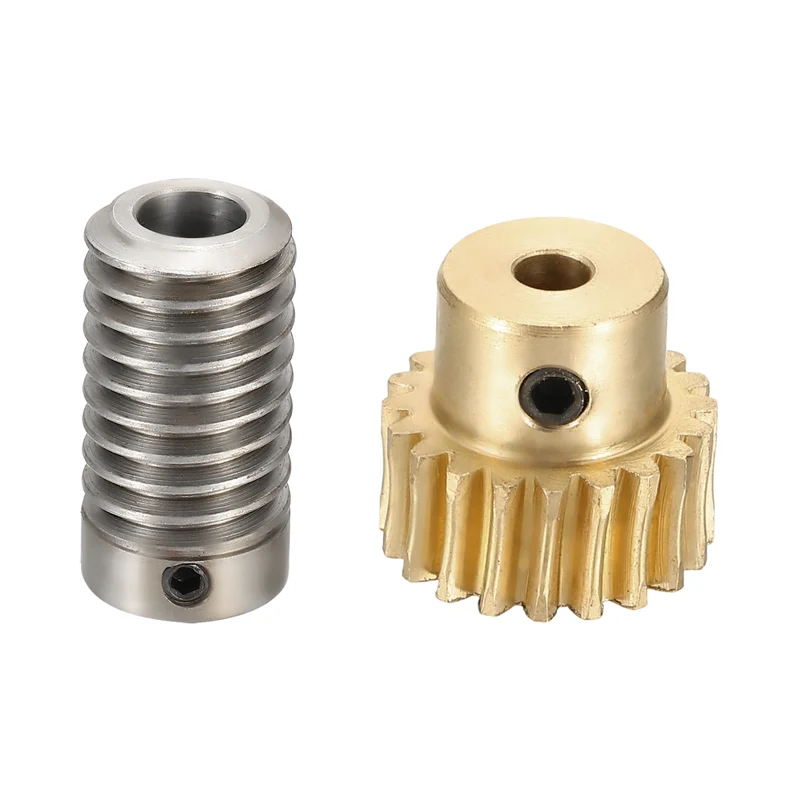 Worm Gear Set 0.8 Module 1:20 Reduction Rate(Gear-4mm Bore, Rod 8mm Bore)