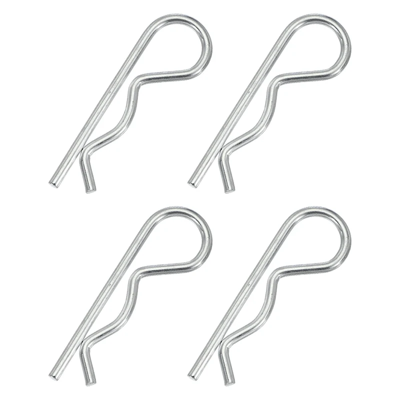 4 Pcs M5x100mm Cotter Pins R Clips Spring Retaining Wire Hair Hitch Pin Clip