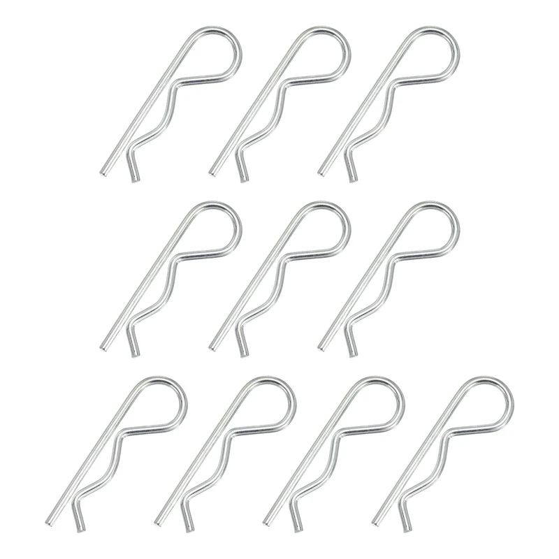 10 Pcs M4x85mm Cotter Pins R Clips Spring Retaining Wire Hair Hitch Pin Clip