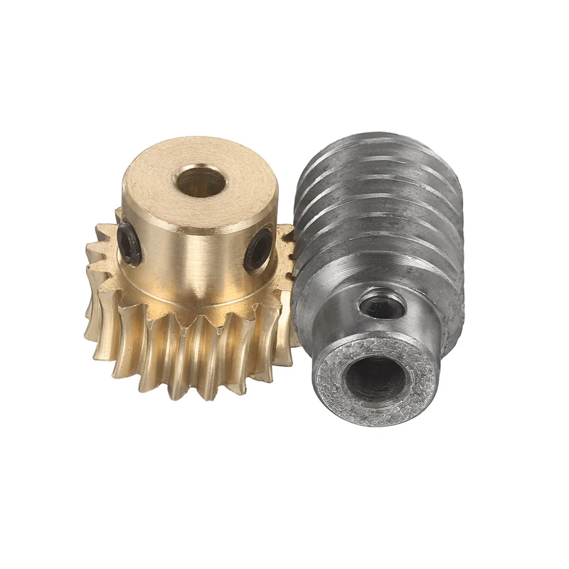 Worm Gear Set 1 Module 20:1 Reduction Rate(Gear-5mm Bore, Rod 6mm Bore)