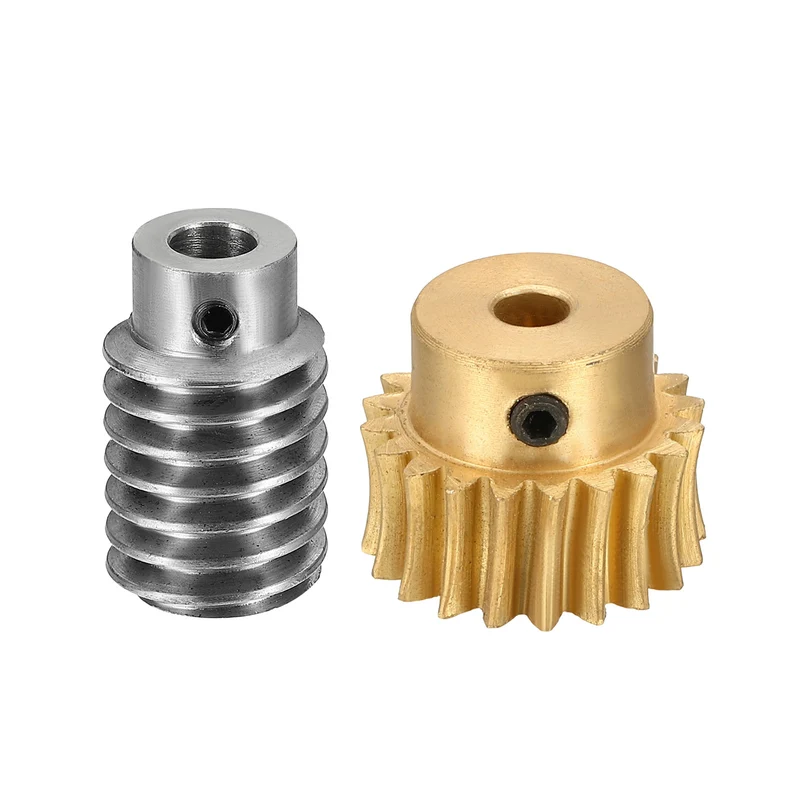 Worm Gear Set 1 Module 20:1 Reduction Rate(Gear-5mm Bore, Rod 5mm Bore)