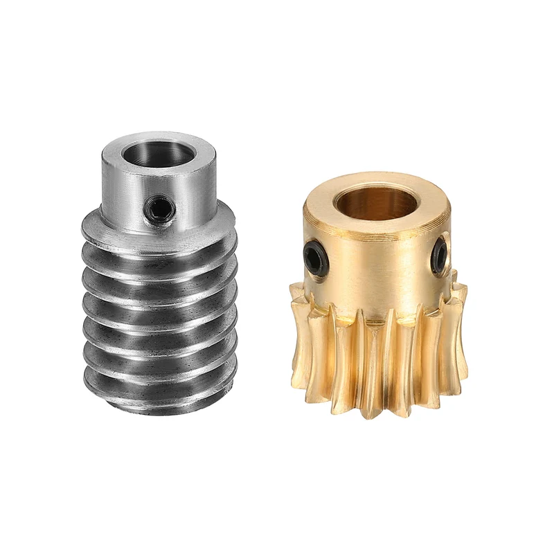 Worm Gear Set 1 Module 15:1 Reduction Rate Gear-8mm Bore Rod 8mm Bore