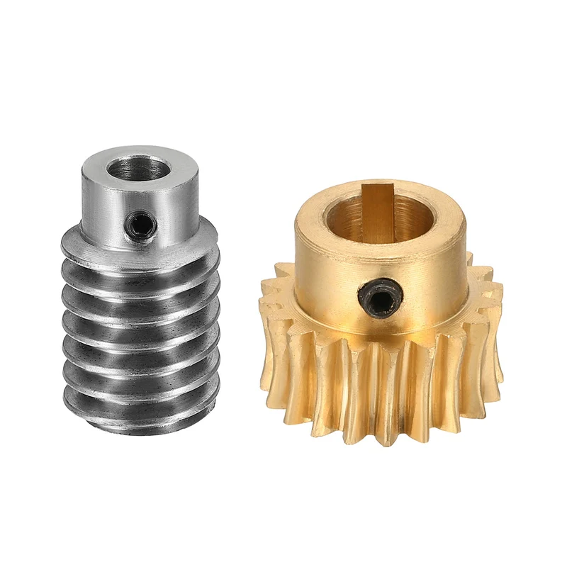 Worm Gear Set, 1 Module 20:1 Reduction Rate(Gear-10mm Bore, Rod 5mm Bore)