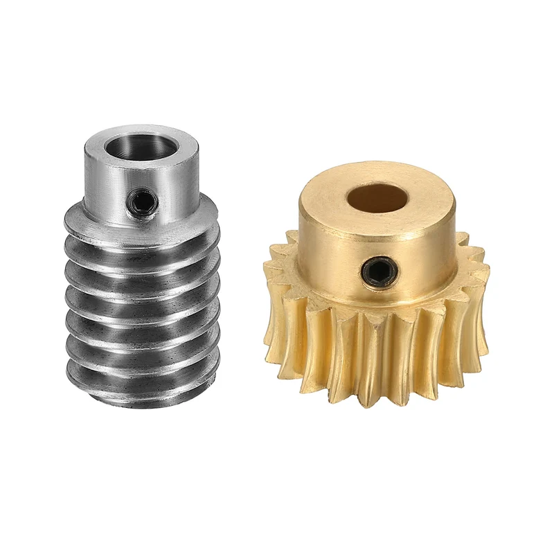 Worm Gear Set 1 Module 20:1 Reduction Rate(Gear-6mm Bore, Rod 8mm Bore)