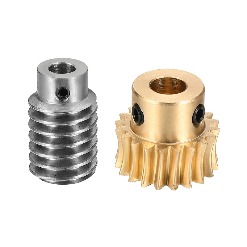 Worm Gear Set 1 Module 20:1 Reduction Rate(Gear-8mm Bore, Rod 5mm Bore)