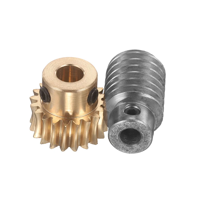 Worm Gear Set 1 Module 20:1 Reduction Rate(Gear-8mm Bore, Rod 6mm Bore)