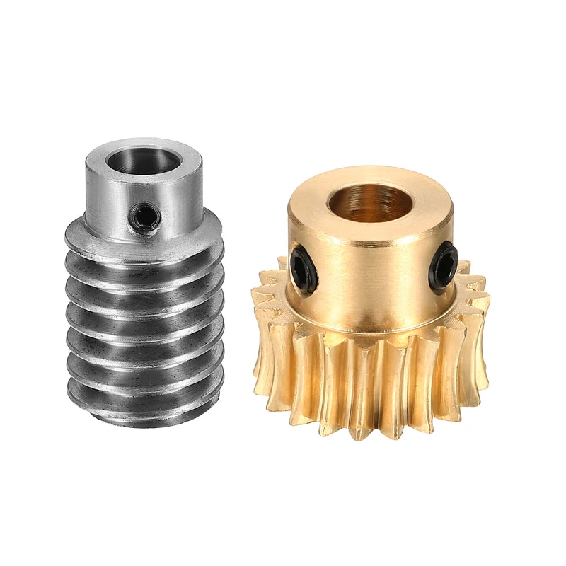 Worm Gear Set 1 Module 20:1 Reduction Rate(Gear-8mm Bore, Rod 8mm Bore)