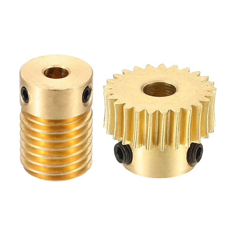 Worm Gear Set 0.5 Module 1:25 Reduction Rate(Gear-4mm Bore, Rod 4mm Bore)