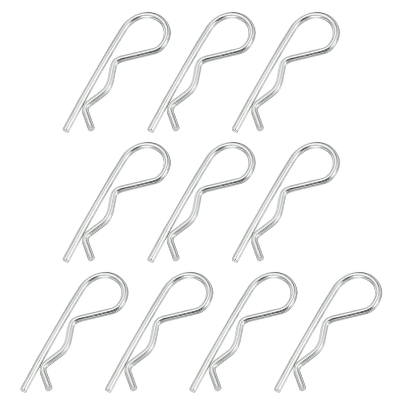 10 Pcs M3.5x75mm Cotter Pins R Clips Spring Retaining Wire Hair Hitch Pin Clip