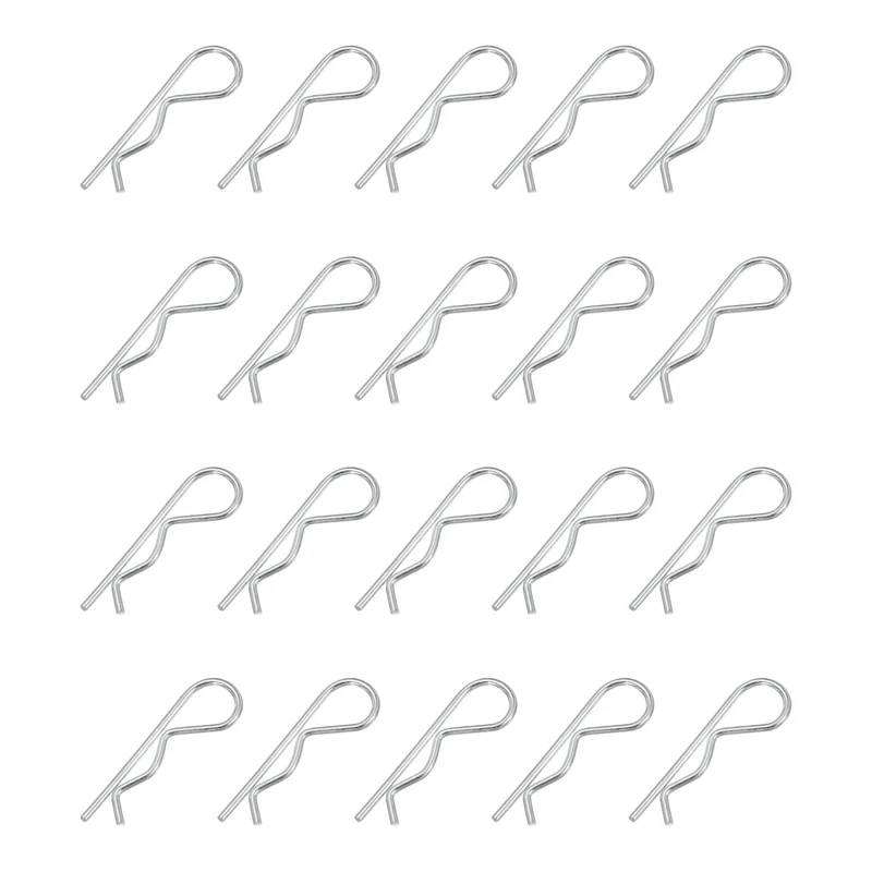 20 Pcs M3x75mm Cotter Pins R Clips Spring Retaining Wire Hair Hitch Pin Clip