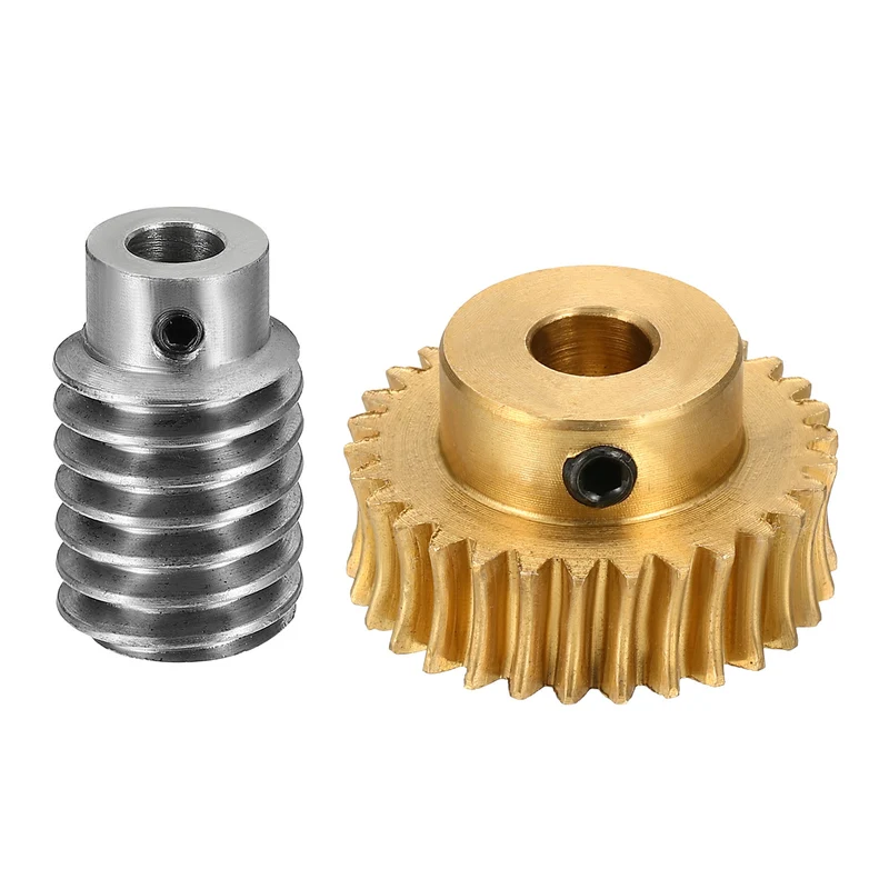 Worm Gear Set 1 Module 30:1 Reduction Rate(Gear-8mm Bore, Rod 5mm Bore)