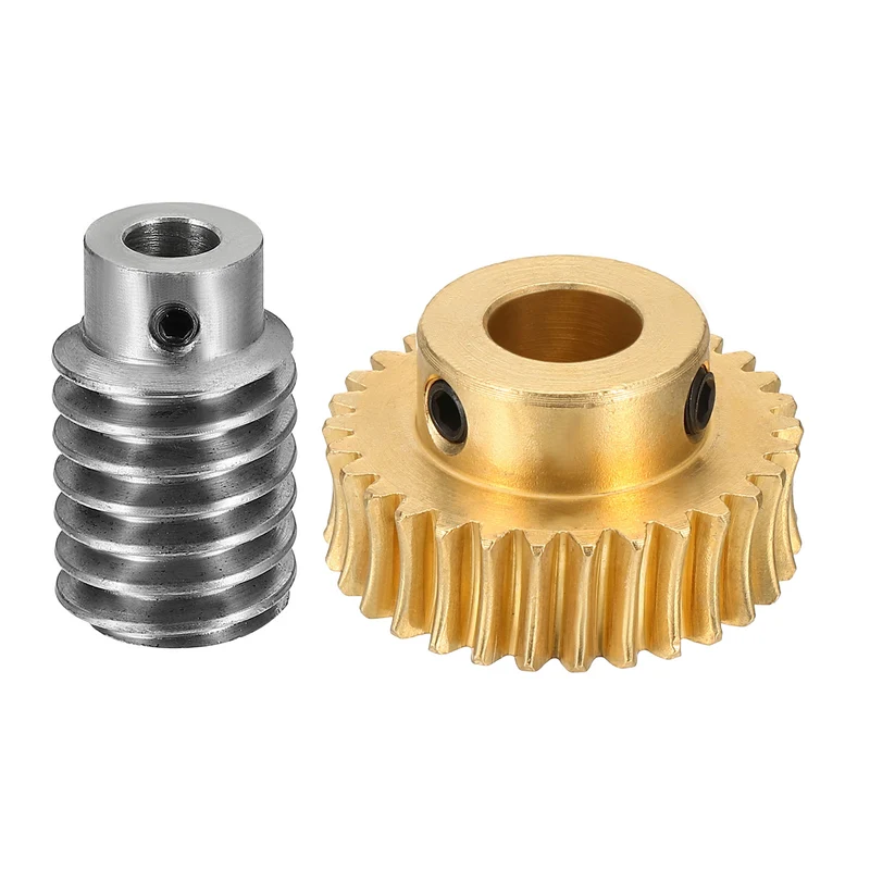 Worm Gear Set 1 Module 30:1 Reduction Rate(Gear-10mm Bore, Rod 5mm Bore)