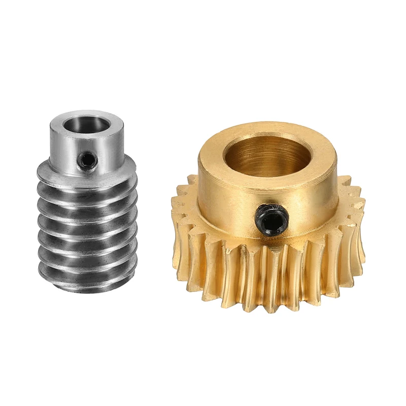 Worm Gear Set 1 Module 25:1 Reduction Rate(Gear-12mm Bore, Rod 8mm Bore)