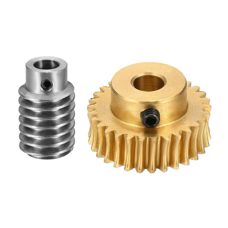Worm Gear Set 1 Module 30:1 Reduction Rate(Gear-8mm Bore, Rod 8mm Bore)