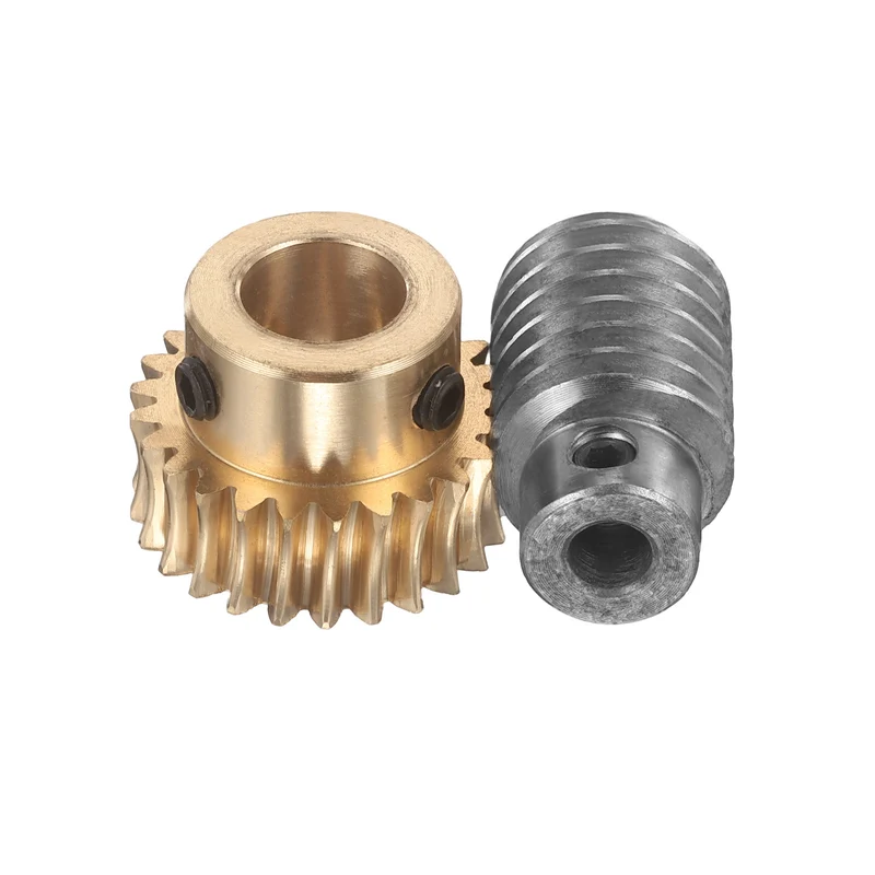Worm Gear Set 1 Module 25:1 Reduction Rate(Gear-12mm Bore, Rod 6mm Bore)